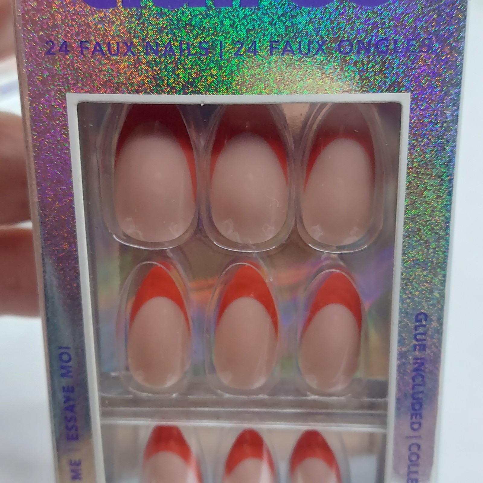 Lot of 6 Claire’s Vegan Press On Nails Sets 24 Faux Nails Each Glue Included New
