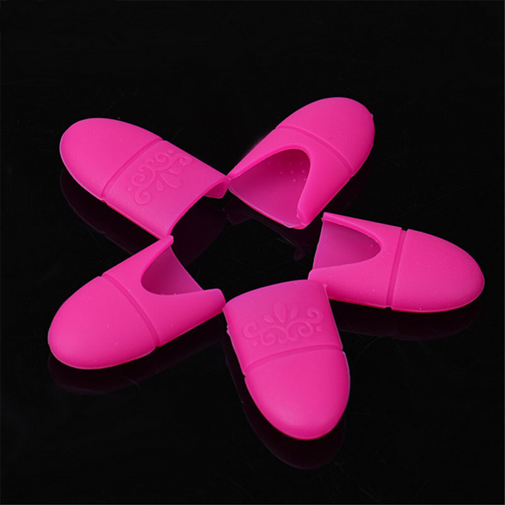 [JB] Plastic Foot Toe Nail Art Soak Off Cap Clip UV Gel Polish Remove Wrap Tool