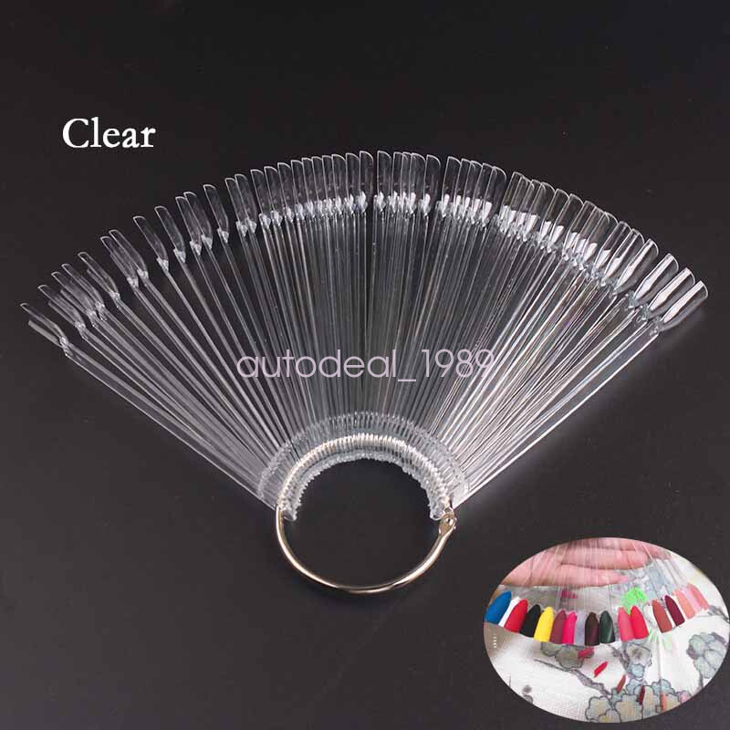 2set/100pcs Nail Swatches Sticks Manicure DIY Supplies for Nail Art Display
