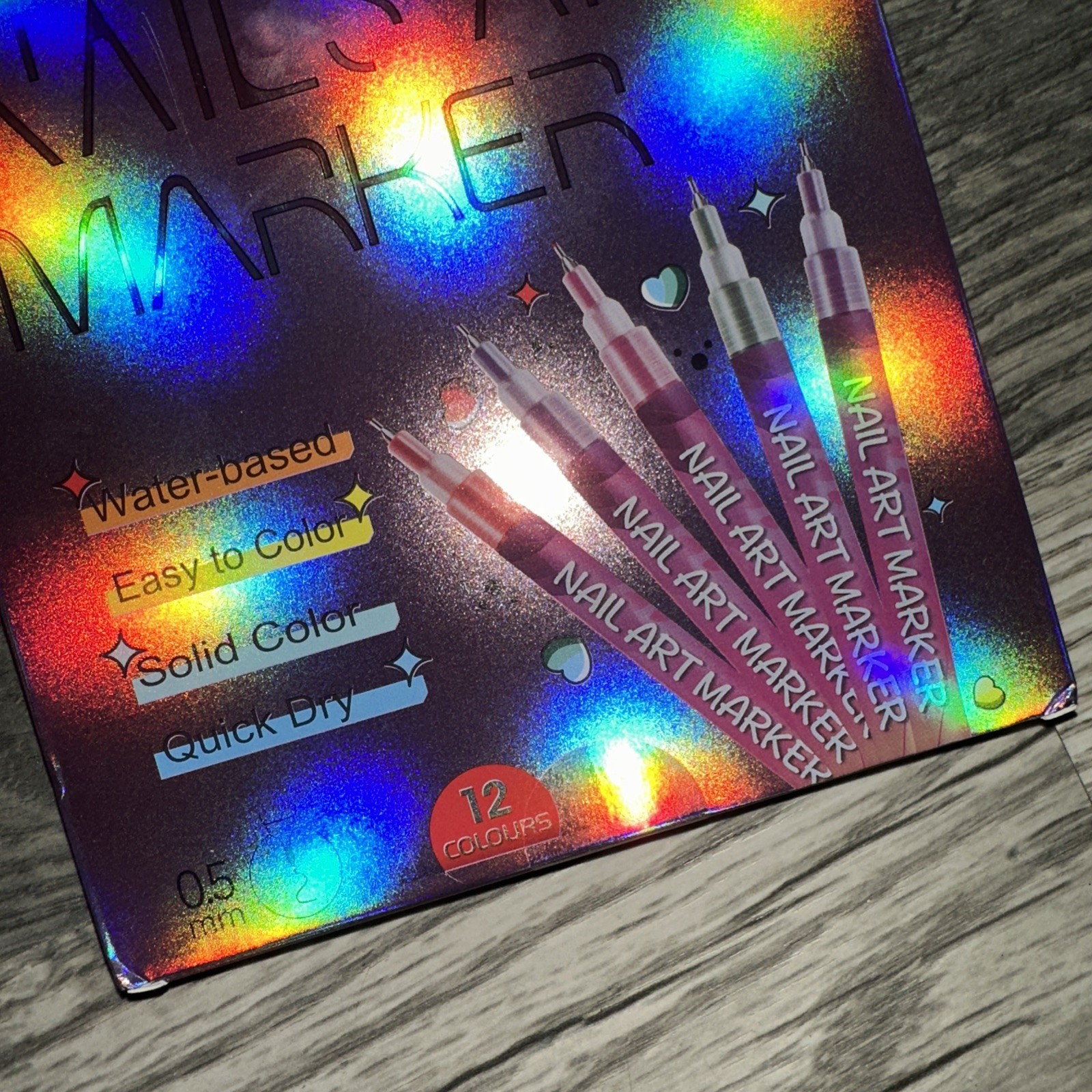 Nails Art marker 12 Colors Red Yellow Blue New!