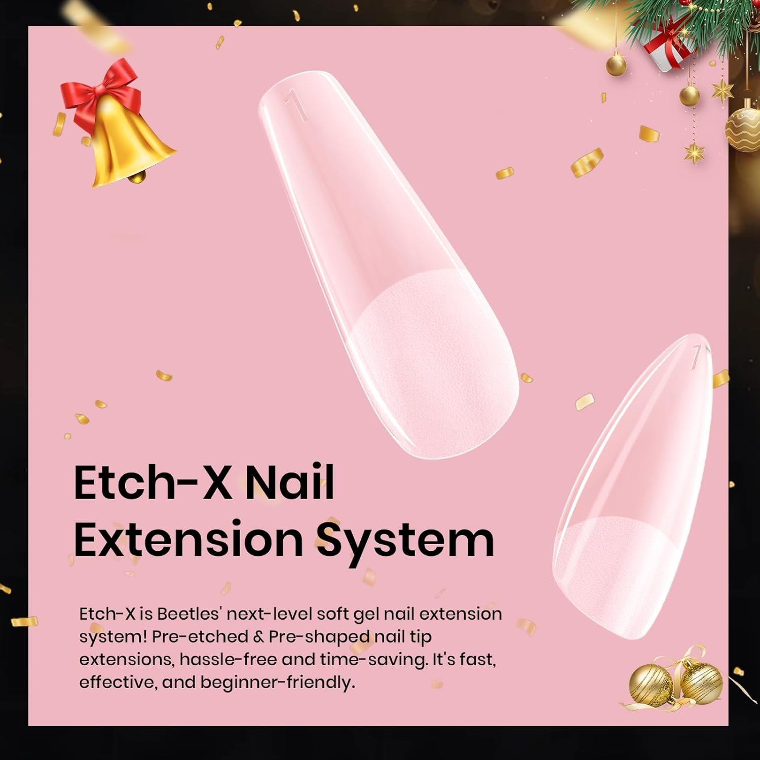 288 PCS Almond Gel Nail Tips – Natural Look Half Matte Finish for Women