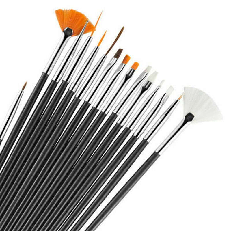 8/20 PCS Nail Art Pen Dotting Painting Drawing UV Gel Liner Polish Brush Tools