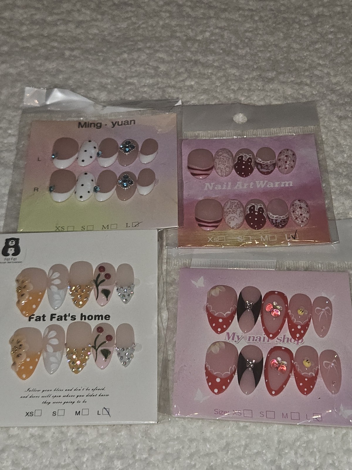 Press On Nail Bundle Large Size 10 Sets