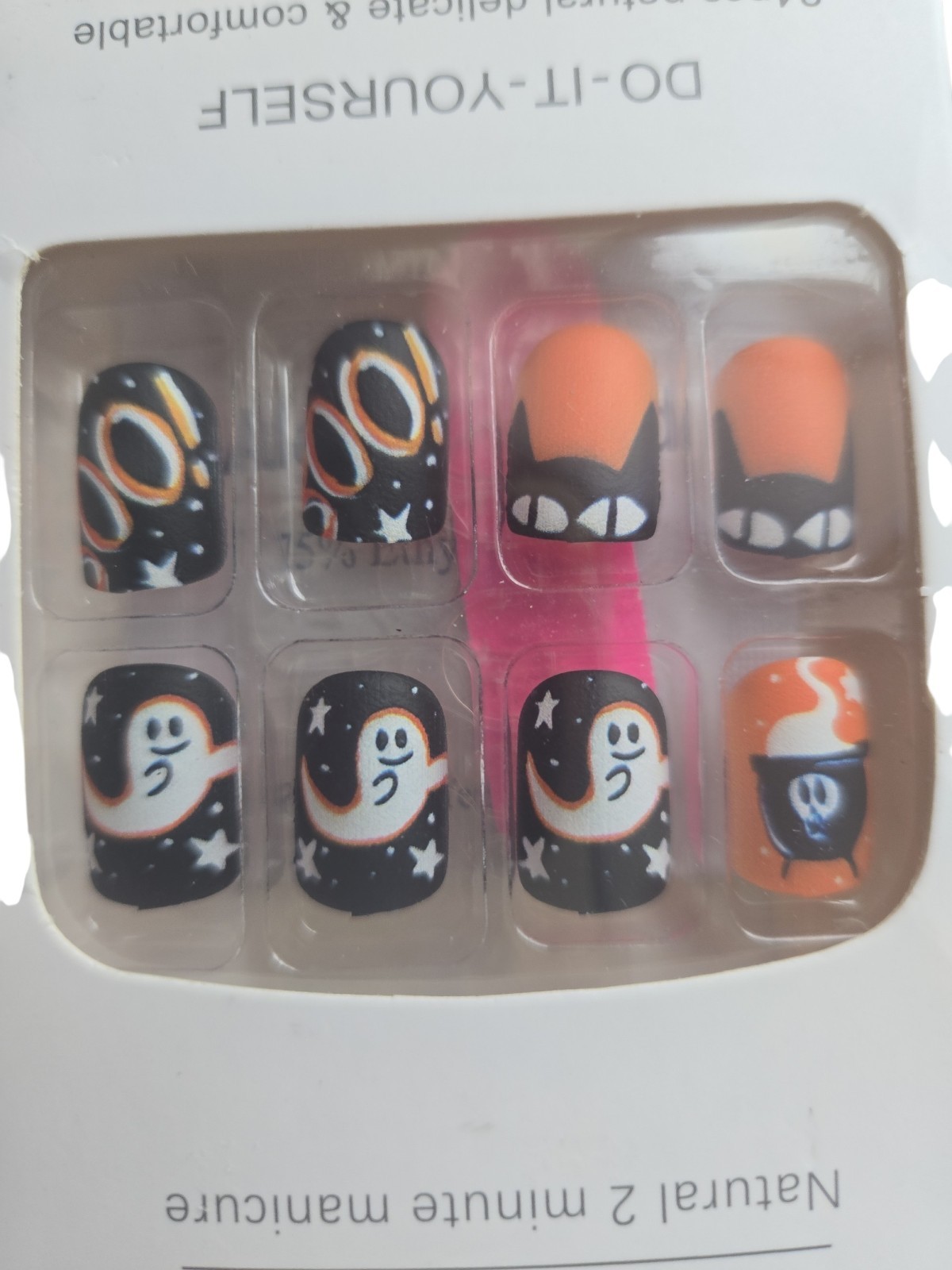 Uñas Postizas Decoradas Facil De Poner/ Decorated false nails—easy to apply