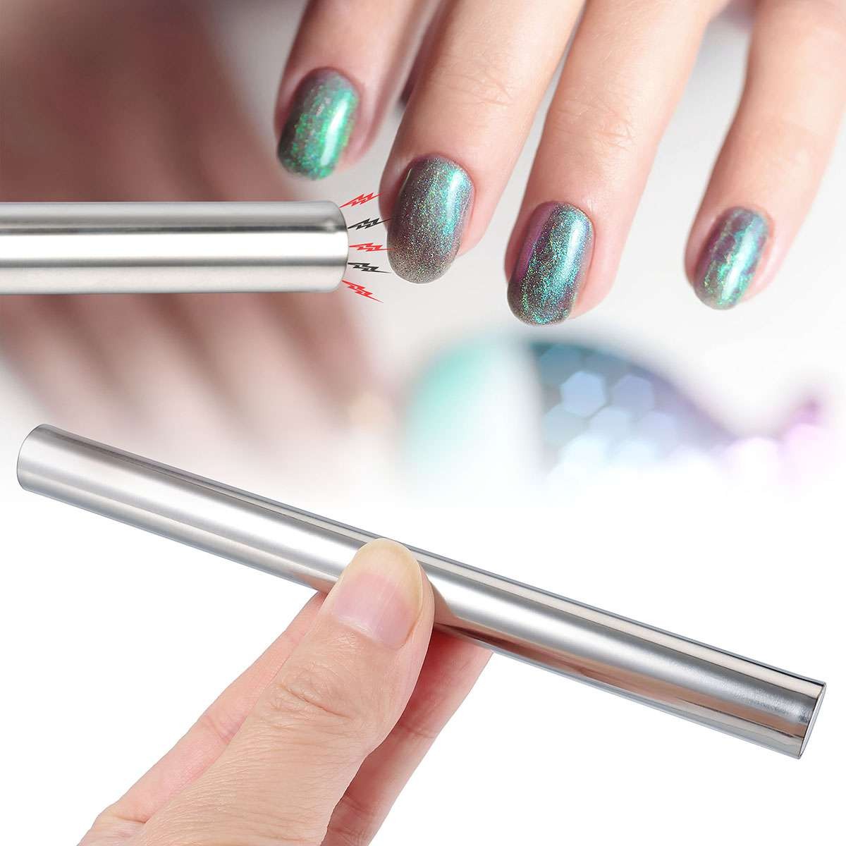 1/2PCS Magnetic Stick For Cat Eye Gel Polish Magnet UV LED Nail Art Manicure USA