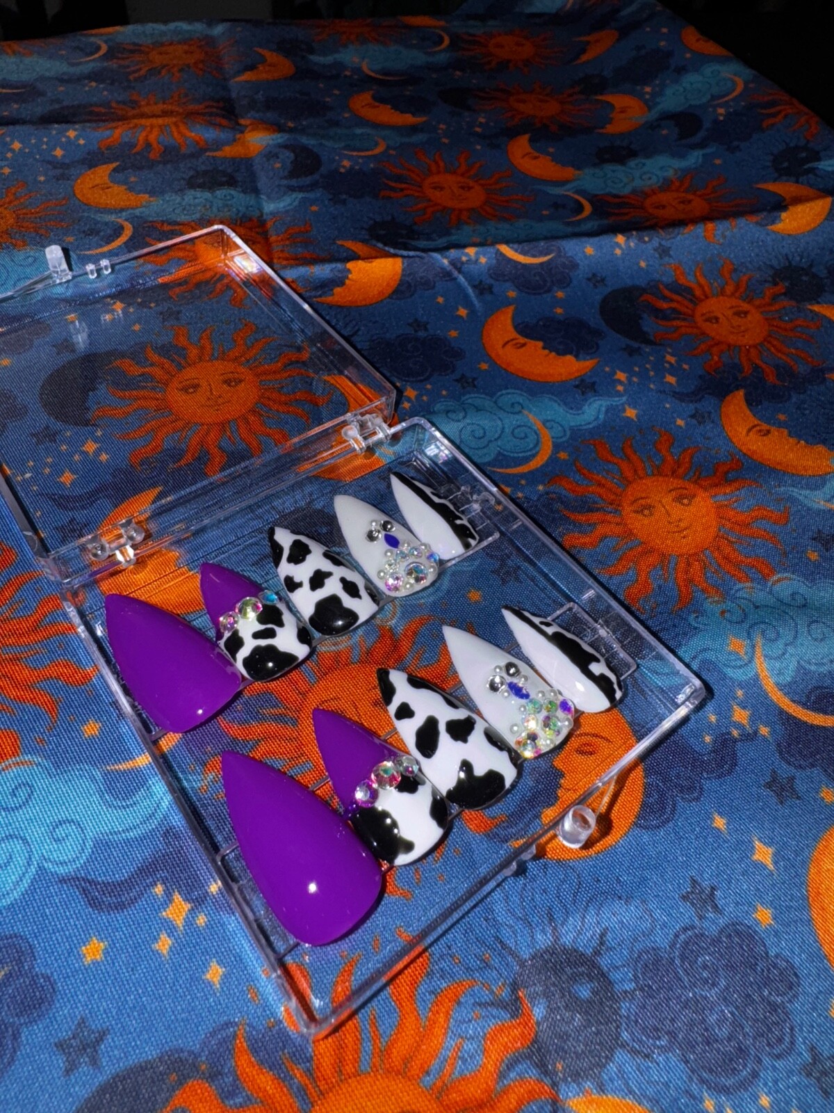 Cow Print Press On Nails