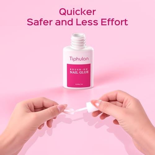 28ml Brush On Nail Glue for Press On, Acrylic Nails – Super Strong, 4pcs