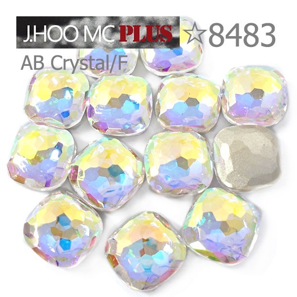 J.HOO Crystal 8483 Cushion V-Cut Fancy Rhinestones 8mm Nail Art (6pcs)