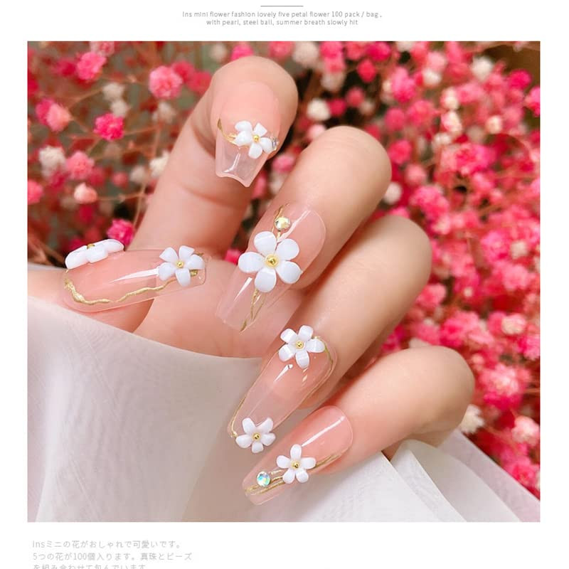 Nail Art 3D Acrylic Flowers Nail Charms Nail Design Supplies Decoration Accessor