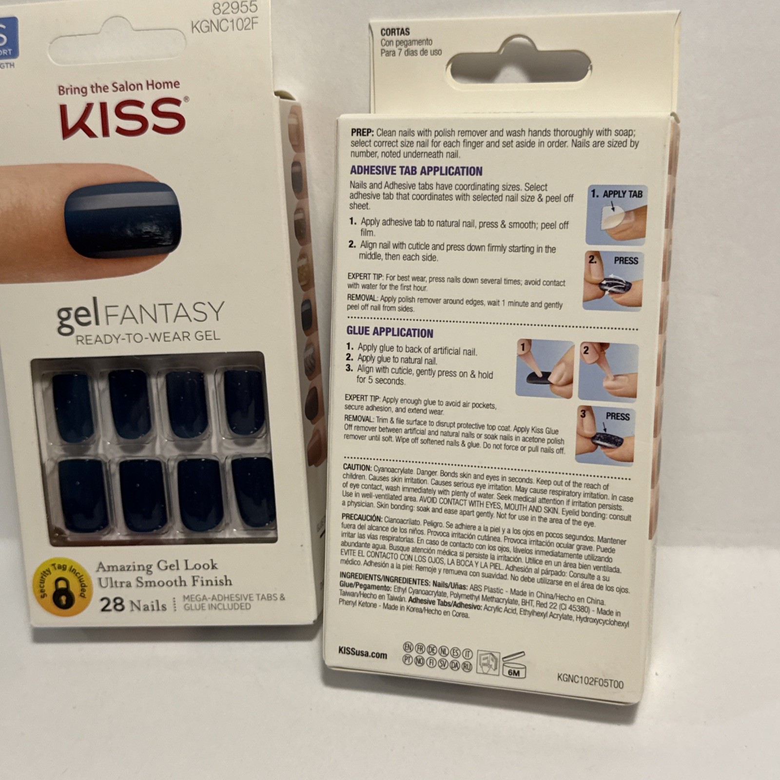 2x Kiss Gel Fantasy Nails,Gel Look, ULTRA SMOOTH FINISH, 👀my Page For More++