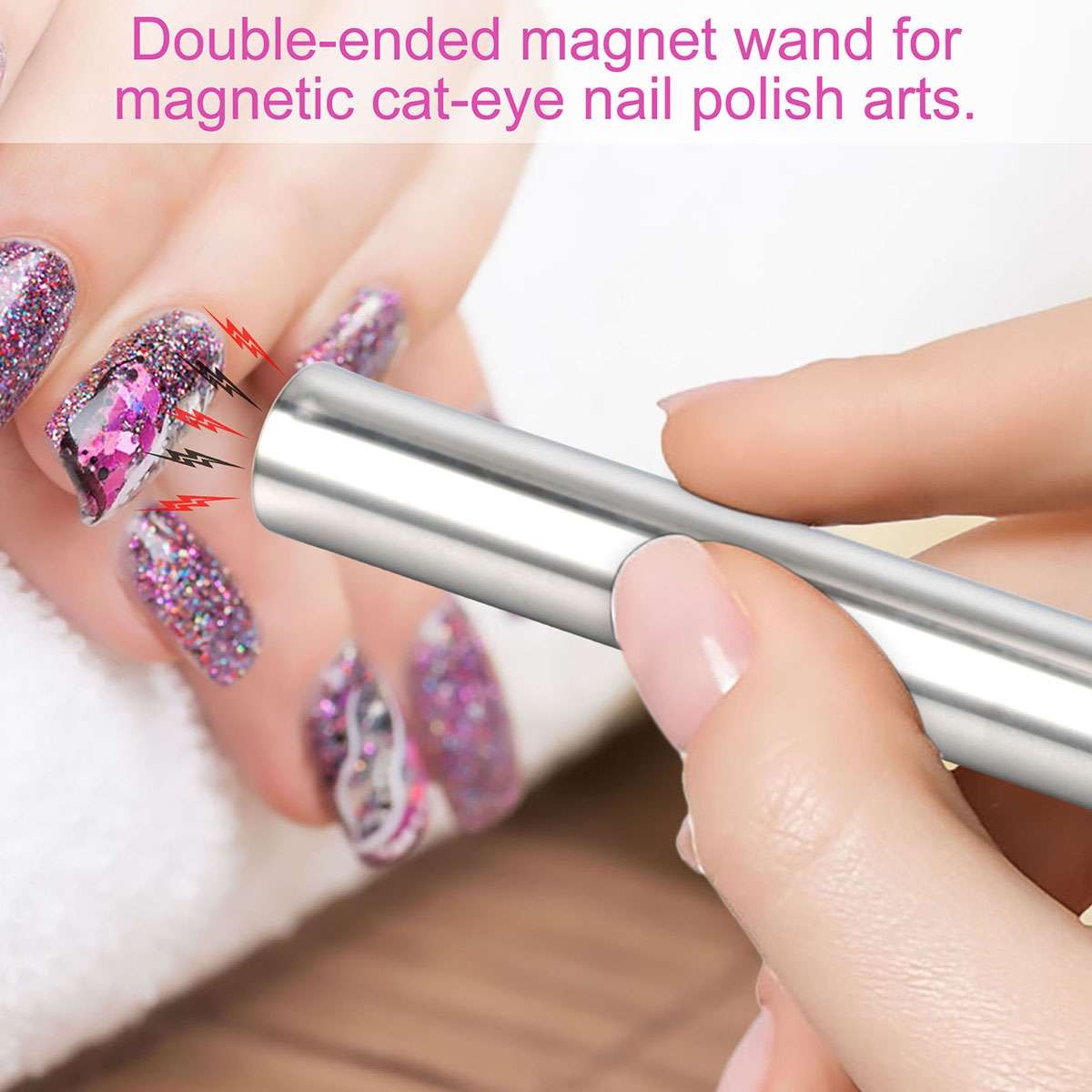 4x/set Magnetic Stick For Cat Eye Gel Polish Magnet UV LED Nail Art Manicure