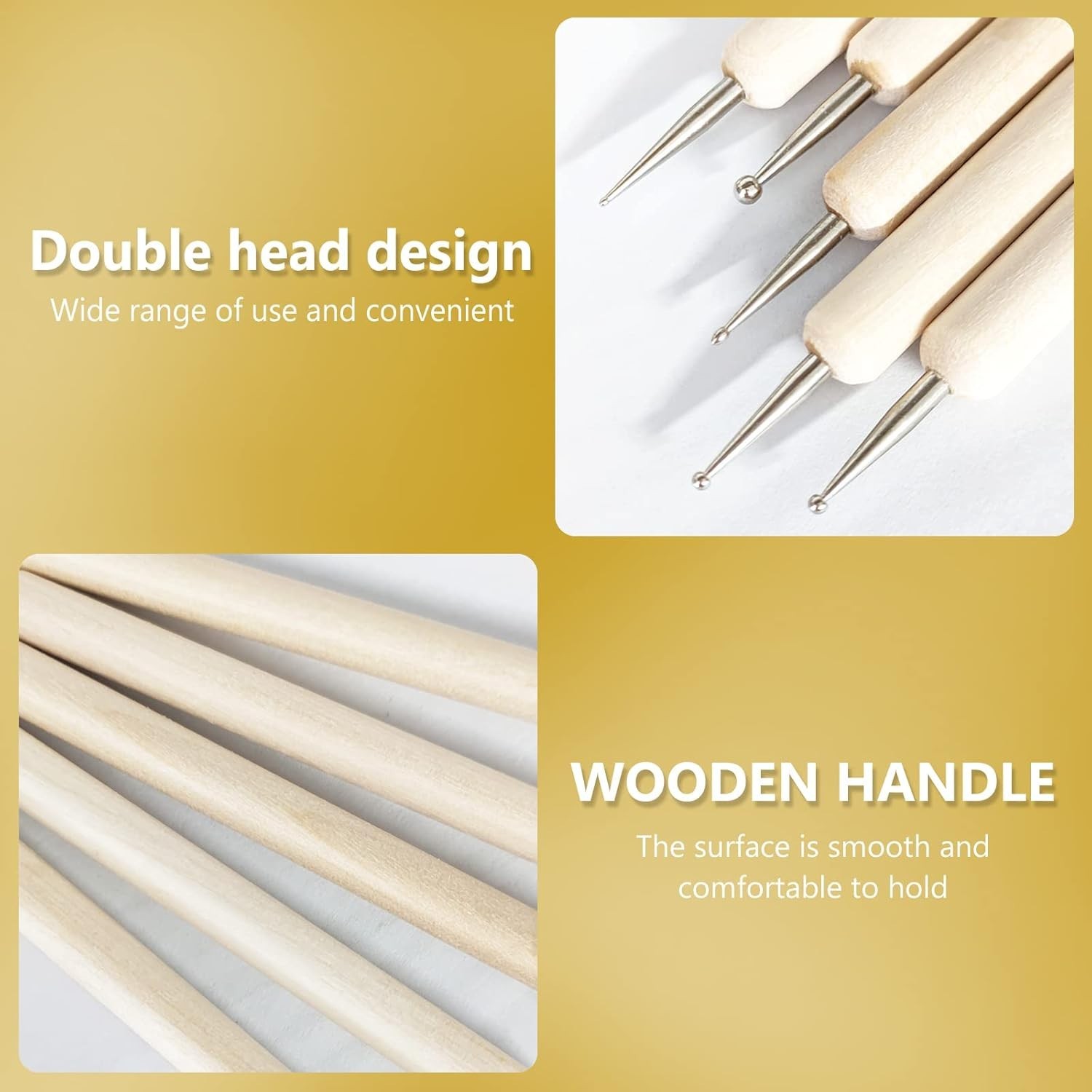 Durable 10Pcs Dotting Tools with 14 Diameters for Endless Artistic Expression