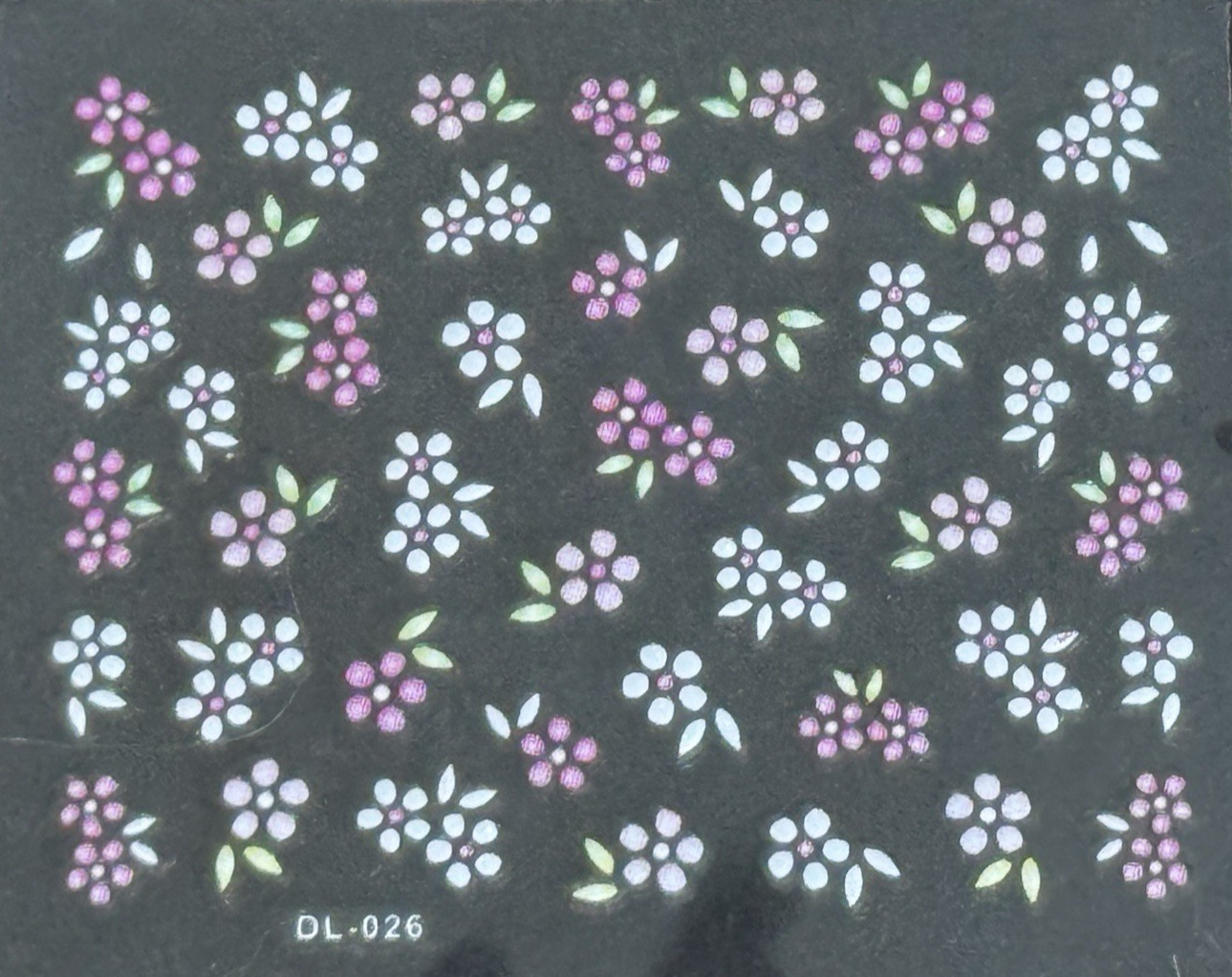 3D Nail Art Mini Flower, Heart, Bows Adhesive Stickers Floral Decals Transfers