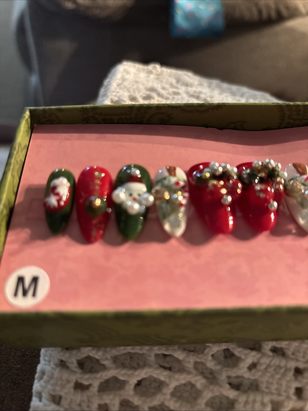 Acrylic Nails Christmas Press On Boxed Set Gift Boxed