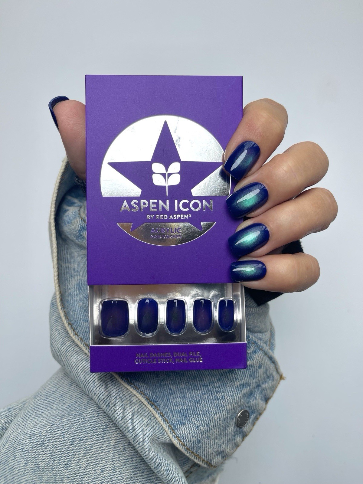 Red Aspen Press On Nails~ Bianca Short Squoval Acrylic Sold Out FAST SHIPPING