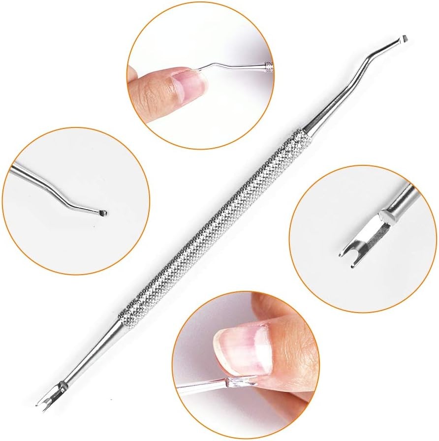 Mani Tools Pedi Tools-Multi-Funct Double End Nail Lifter,