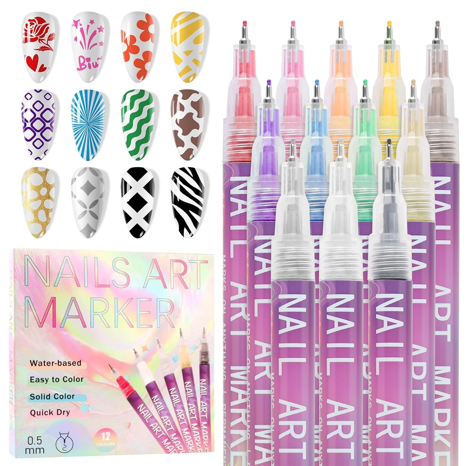 Intricate Nail Design Pens – Fine Tip for Precision Artwork