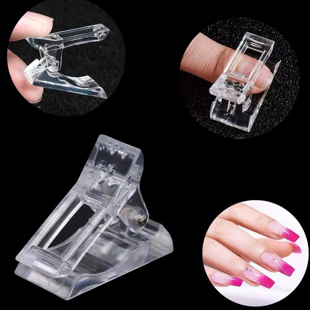 500X Nail Tips Clip Quick Building Poly Builder GelDIY Extension Clamp Clips LOT