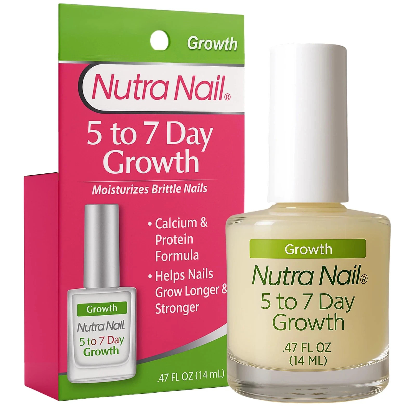Nutra Nail 5 to 7 Day Growth Treatment – Fast 0.47 Fl Oz (Pack of 1), WHITE