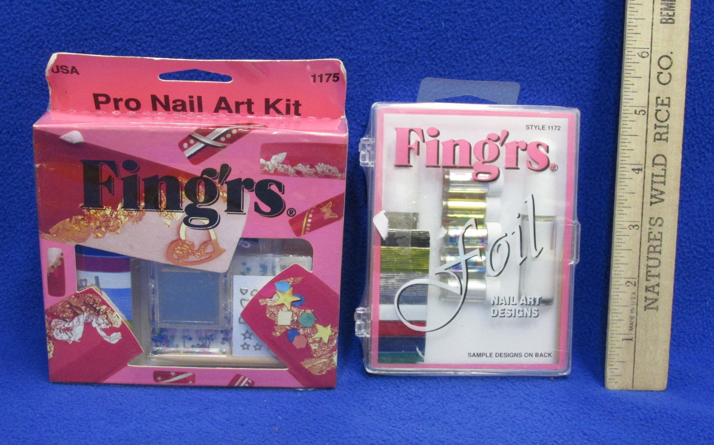New Pro Nail Art Kit Foil Nail Set Fing’rs Lot of 2