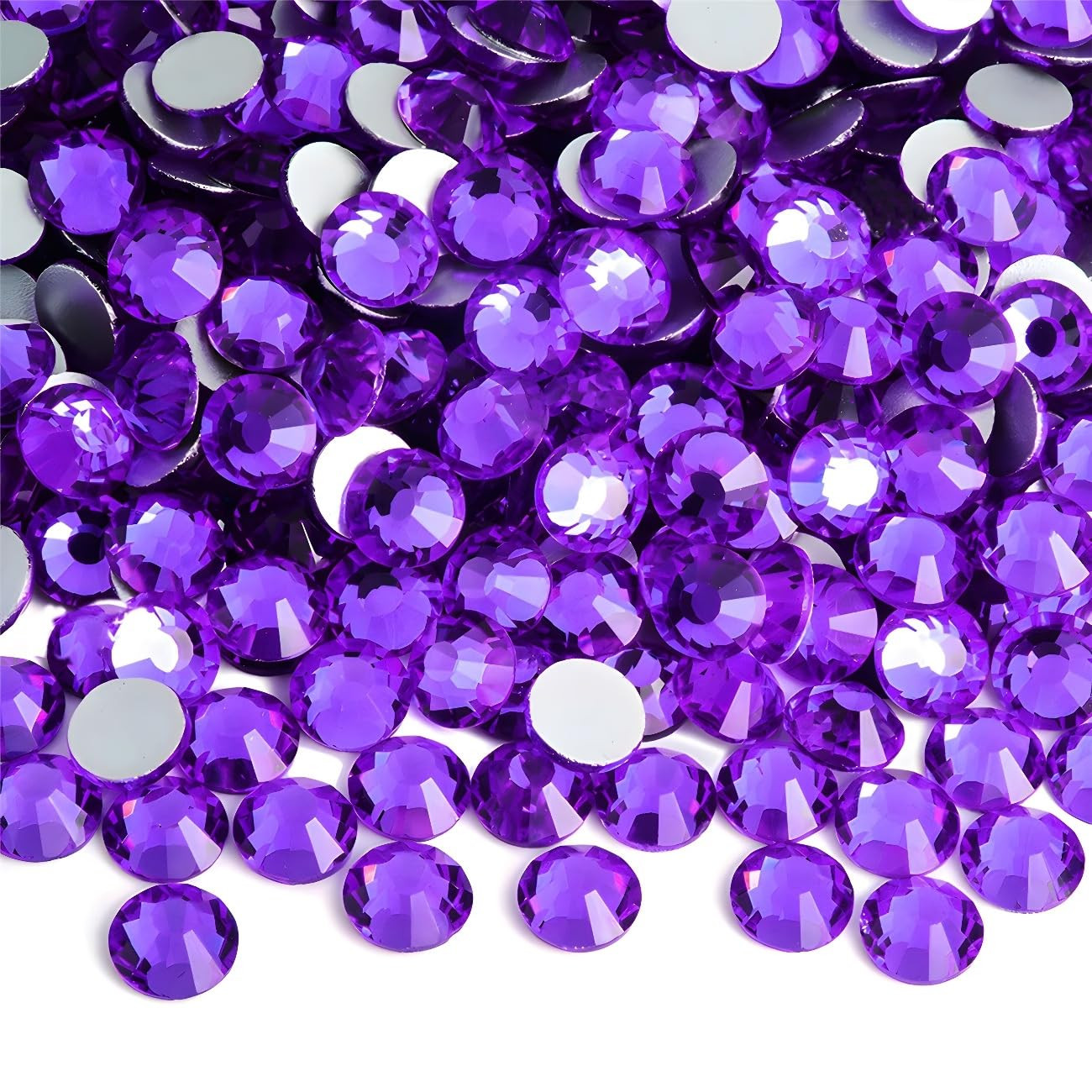 Flatback Rhinestones round Gems for Nails Art and Crafts 4000Pcs SS12 3Mm Glitte