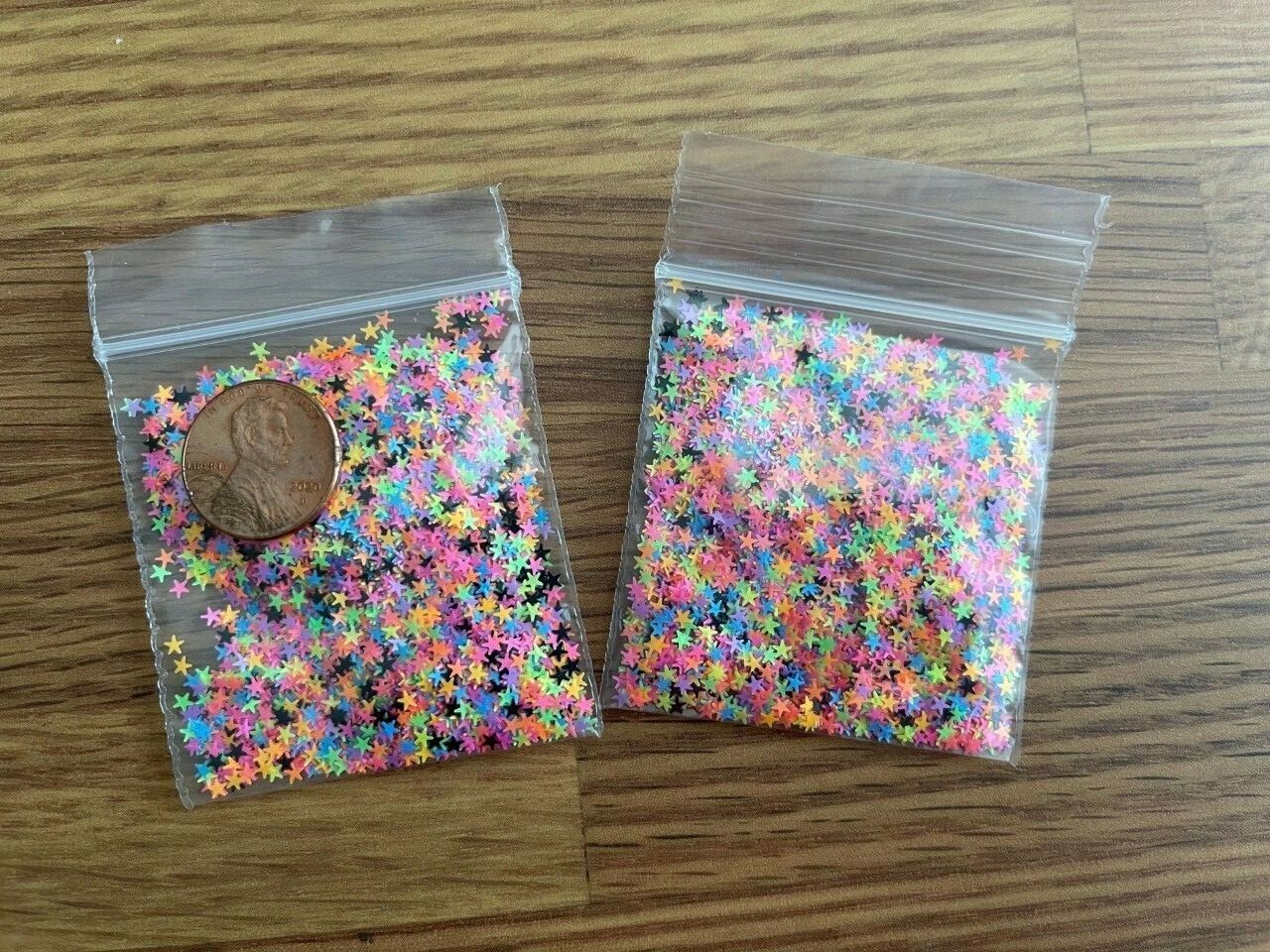 Solvent Resistant SUPER STAR Shaped (NEON MIXED) 2mm Glitter-US