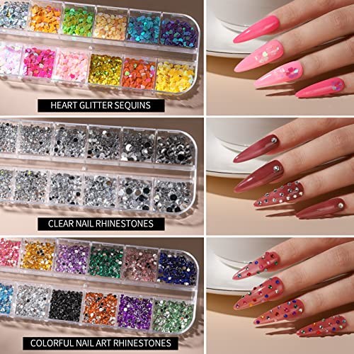 Nail Art Kit, Nail Art Brushes Set, Nail Design Kit Dotting Tools, Fine A-Pink