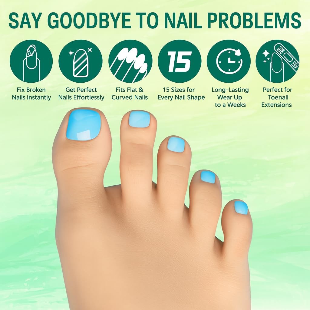 Straight Polygel Nail Forms for Toes, 150PCS Reusable Dual Forms for Poly Ext…