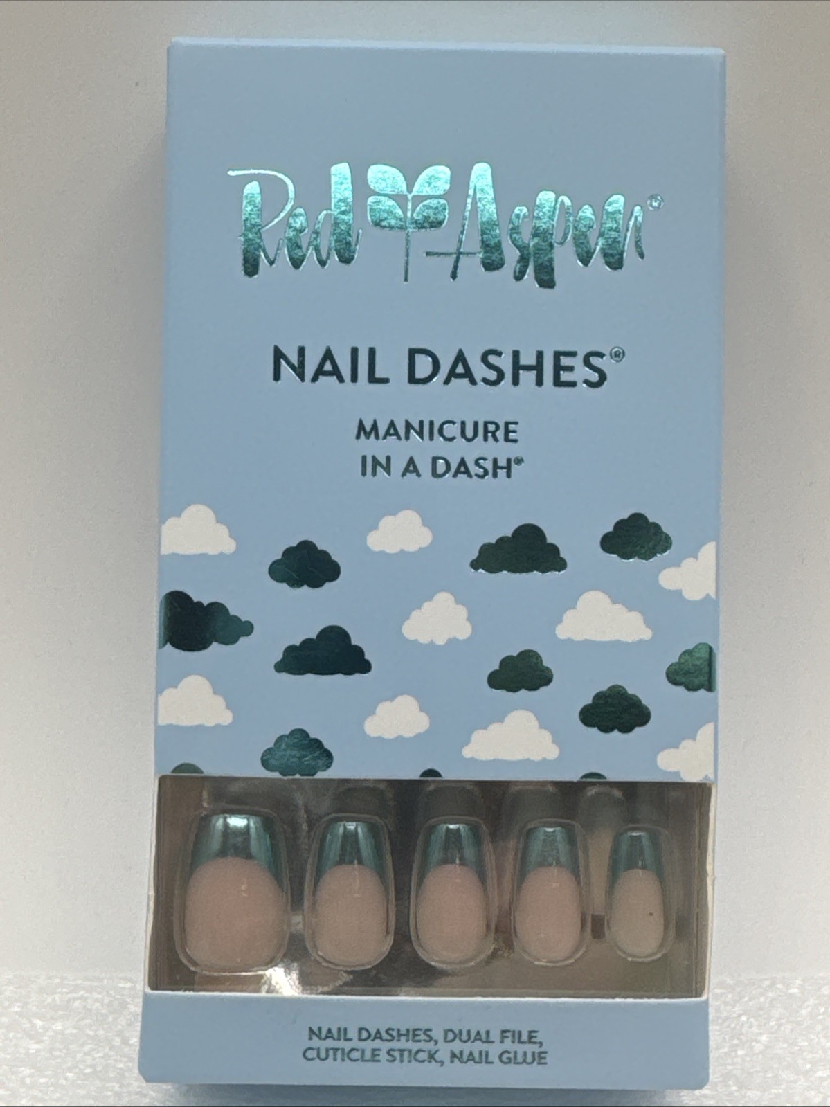 Lot Of 3 Red Aspen Nail Dashes French Manicure Blue Skies, Serendipitous, Bronze
