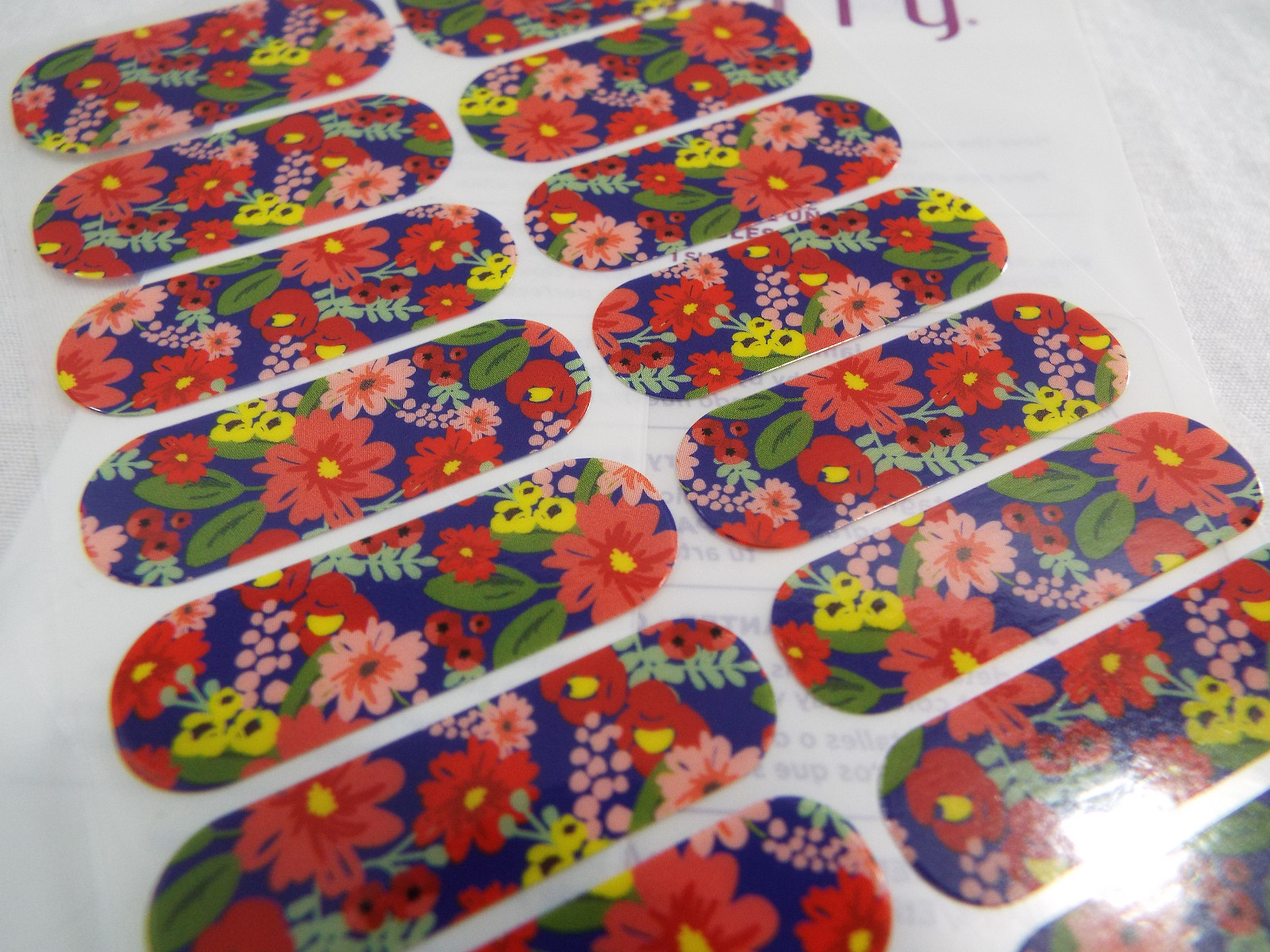 Jamberry Nordic Garden 0916 57B6 Nail Wrap Full Sheet