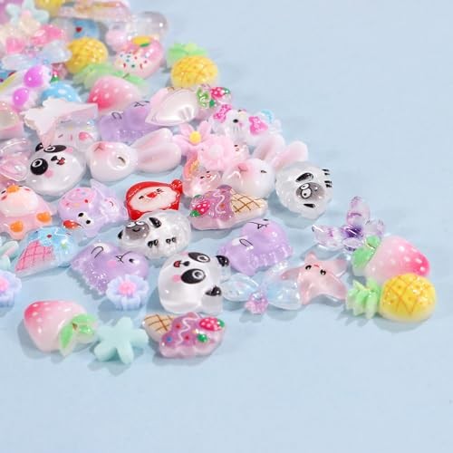 1 Pack of 250pcs Cute & Sweet 3D Nail Charms for Acrylic Nails, Perfect for