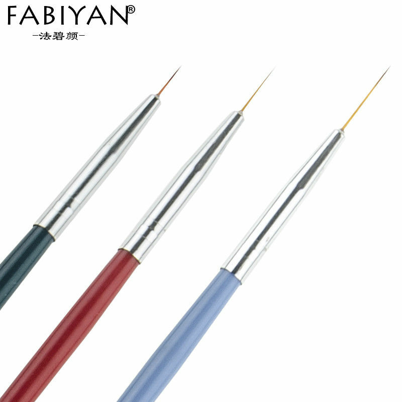 3 Pcs set DIY Nail Art Liner Painting Pen 3D Tips Acrylic UV Gel Brushes Drawing