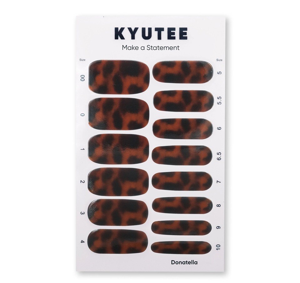 Kyutee Nails Peel. Press. File. Instant Gel Polish Manicure – Donatella – 28pc