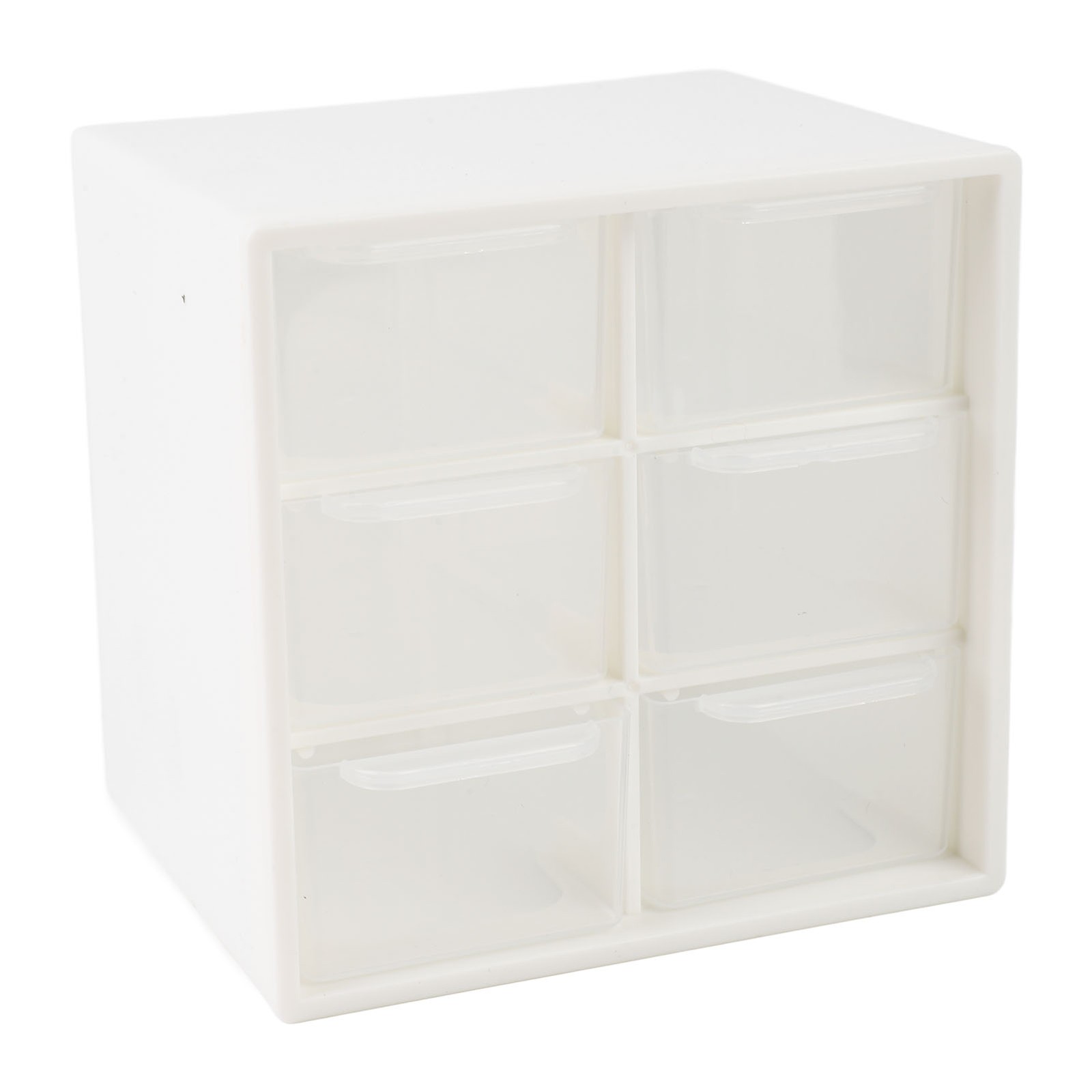 6-Drawer Nail Art Tool Storage Box Dust Proof Organizer For Home Use Easy To Use