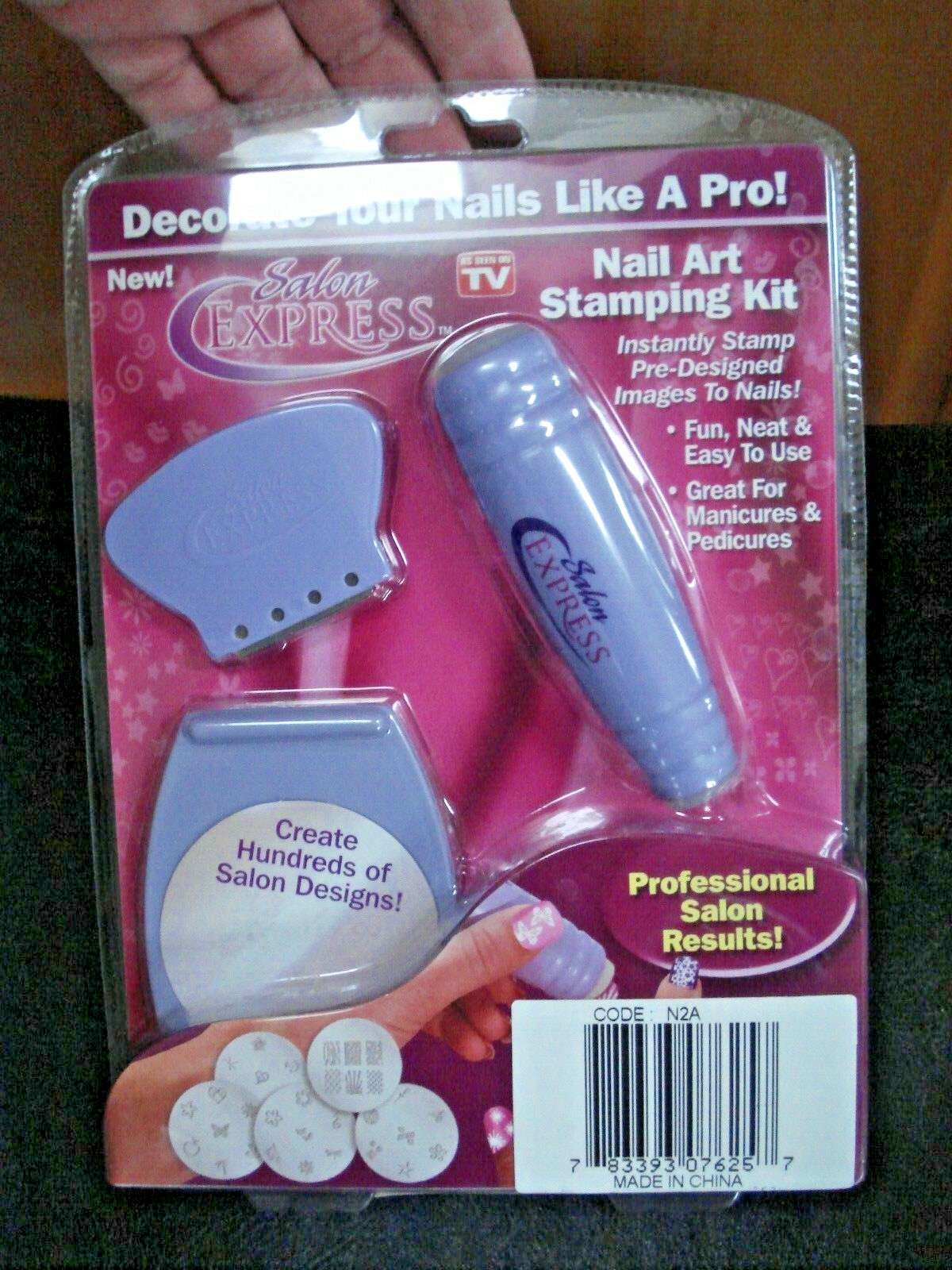 AWESOME 2012 Salon Express Nail Art Stamping Kit AS SEEN ON TV NEW! SEALED!