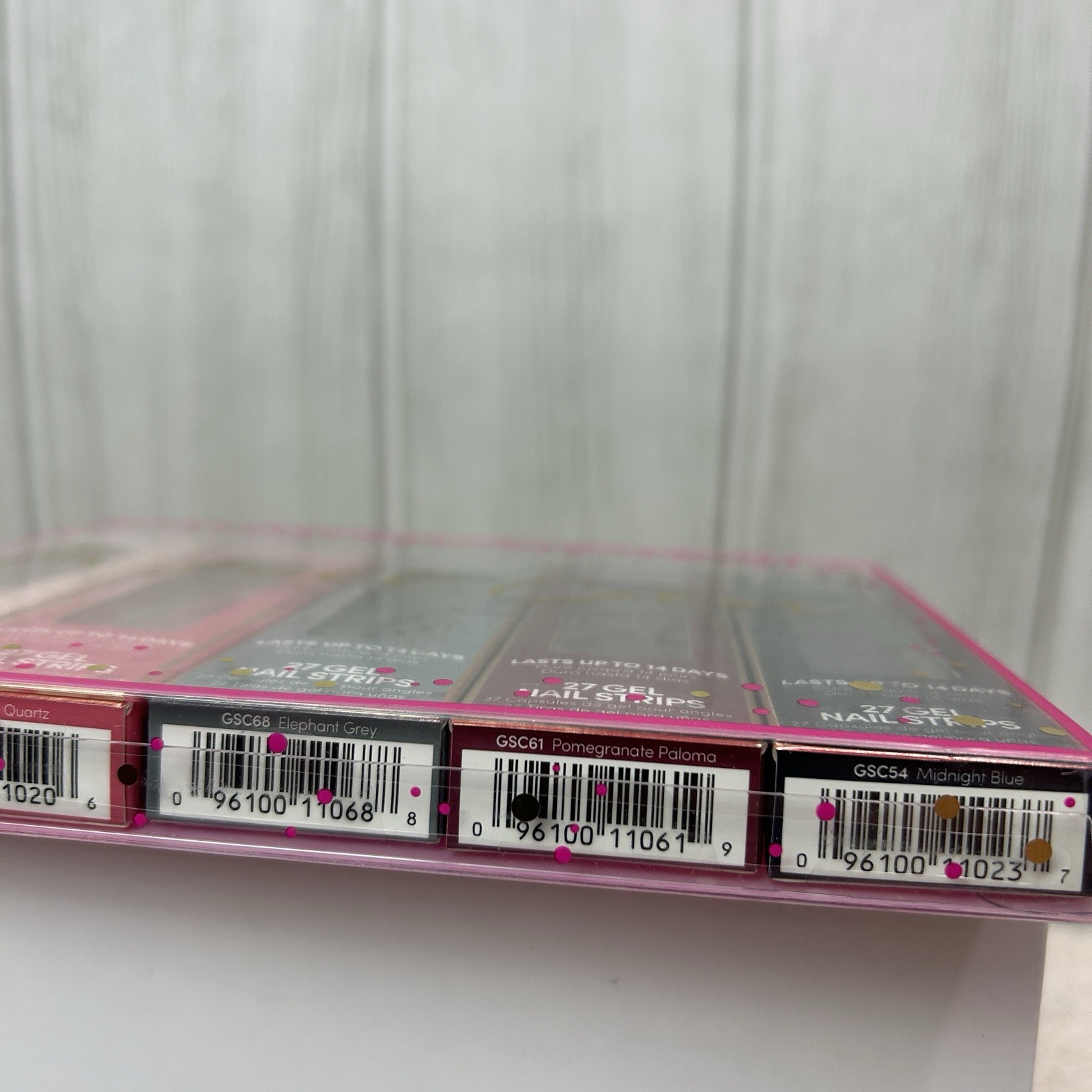 Lot Dashing Diva GLOSS Ultra Shine Gel Nail Strips Set 5 Pink Navy Gray Burgundy