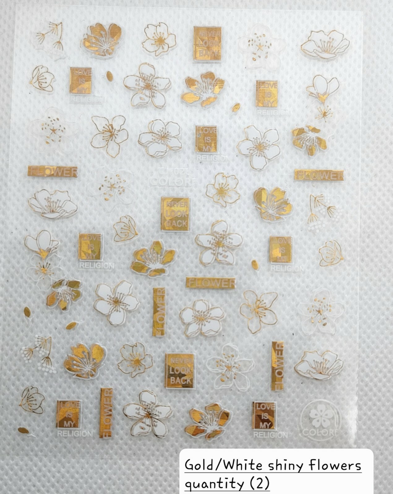 NEW Flower stickers nail art Multiple designs EA.sold SEPARATELY (free shipping)