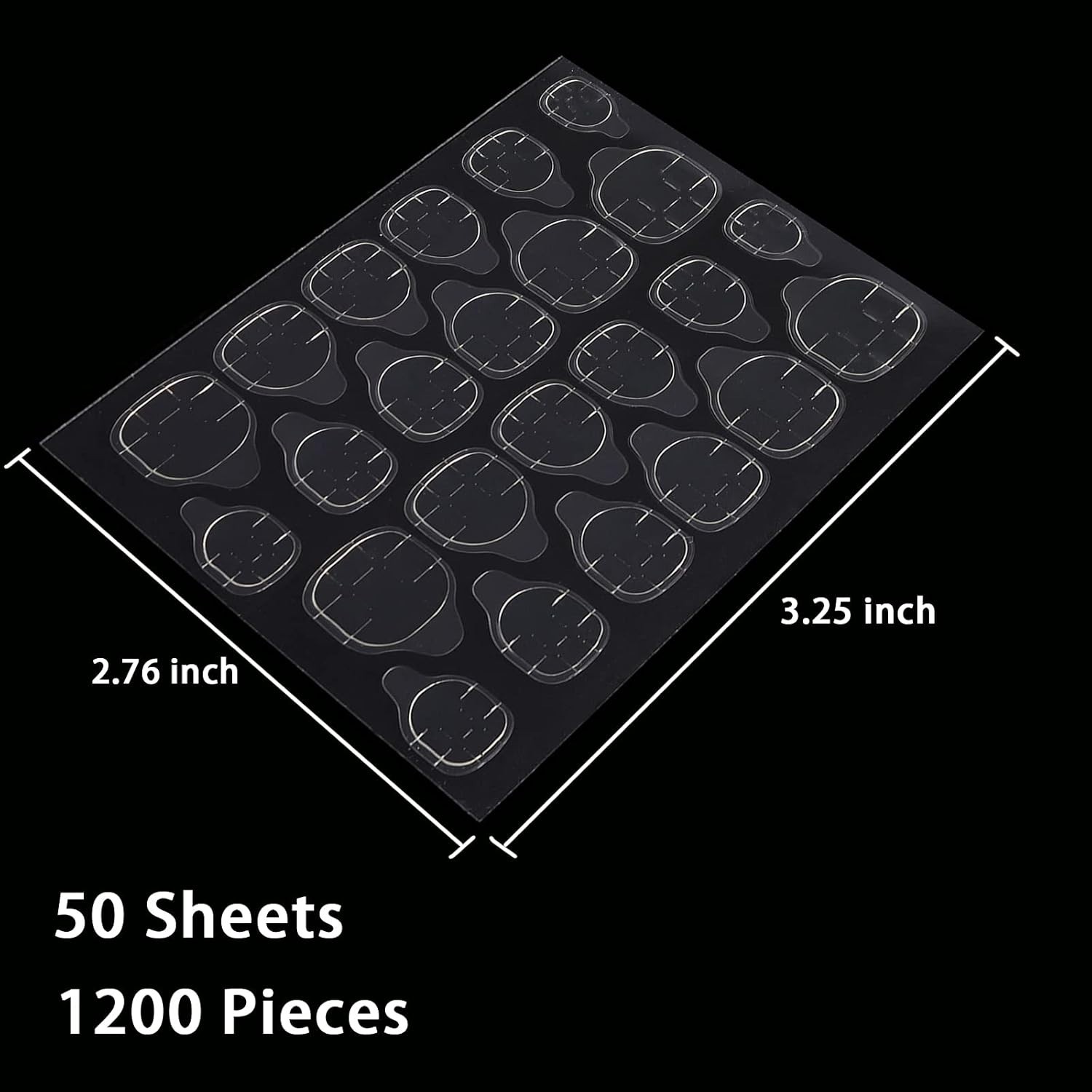 1200 Pcs Nail Glue Tabs – Breathable, Super Sticky, Double-Sided for Acrylic …