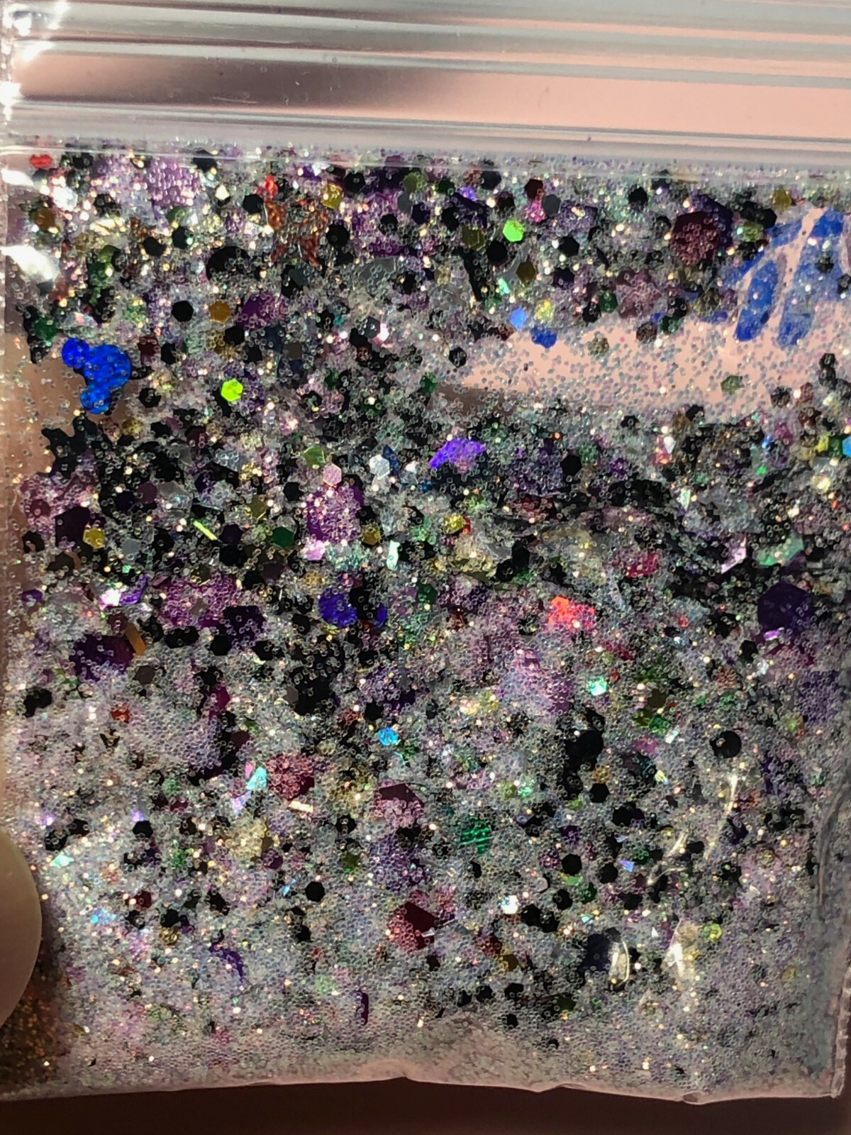 Limited Edition Glitter Mix Butterfly In SNOW acrylic-gel-nail-art USA seller M1