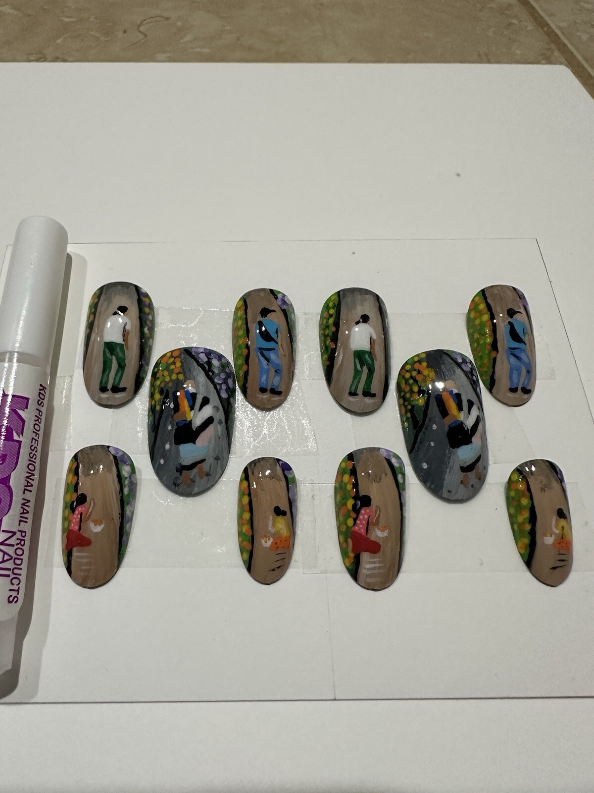 Glue On Nail Thích Mình Tuệ Monk Walk Barefoot To India Collection