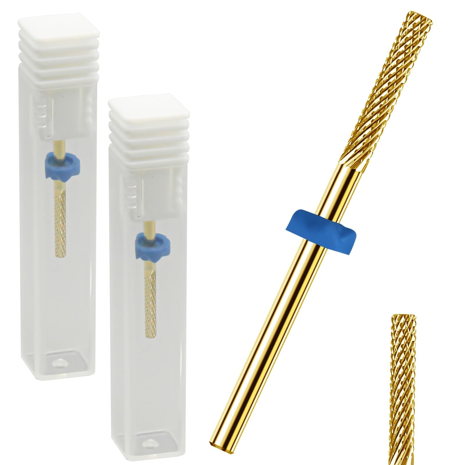 2Pcs Nail Drill Bits, Carbide Drill Bits Remover Cuticle Bit for Nail Drill C…