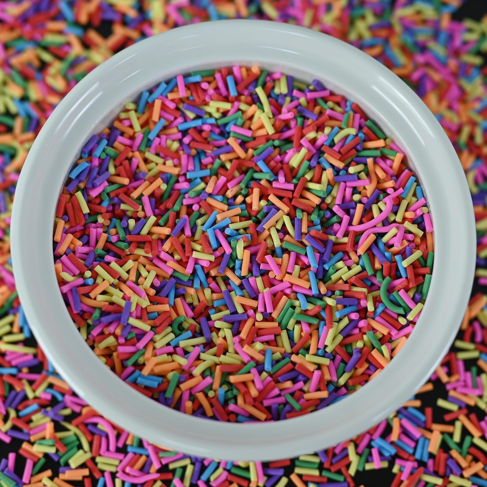 LIKETURE Fake Sprinkles 110g Non-edible Polymer Clay Mixed color