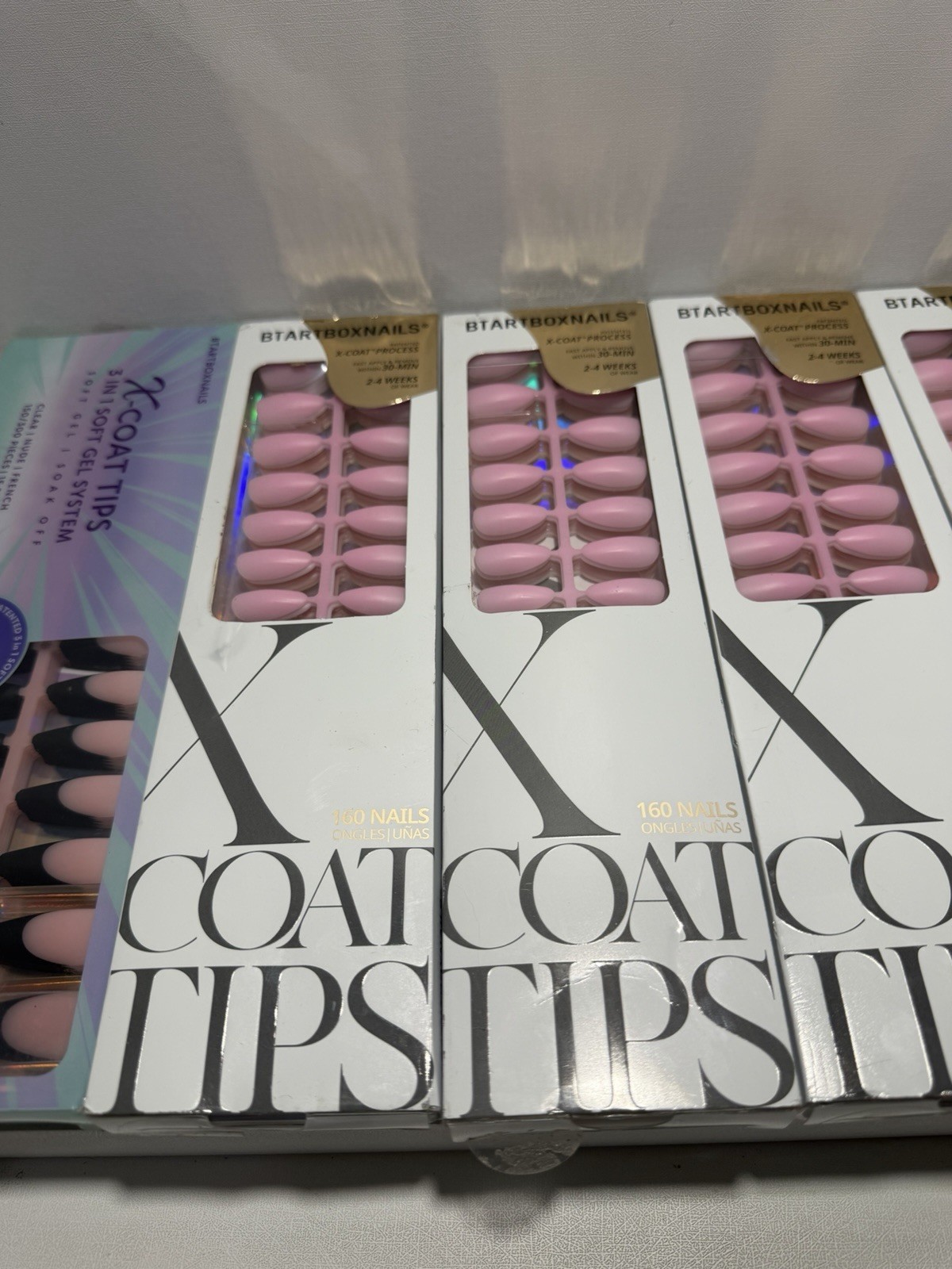 BTARTBOXNAILS X-Coat Tips Bundle All New Fast Ship