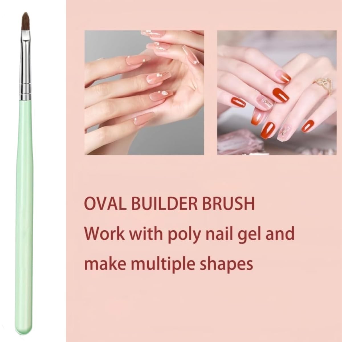 Nail Art Brushes, 6PCS Nail Design Painting Brush Sets with Nail Polish Brush…