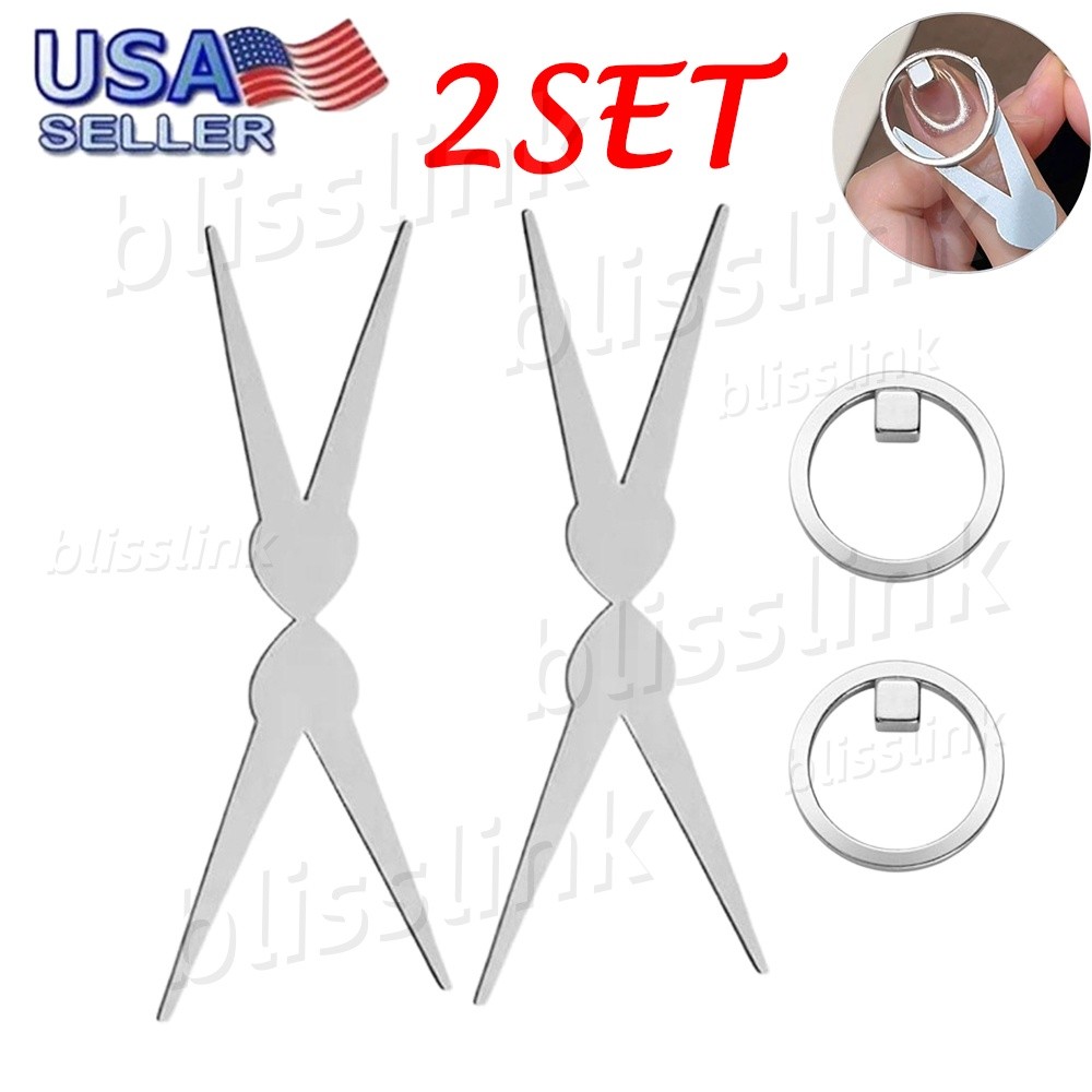 2x New Ring-Shaped Cat-Eye Magnet,Professional Nail Art,For 3d Cat Eye Effect