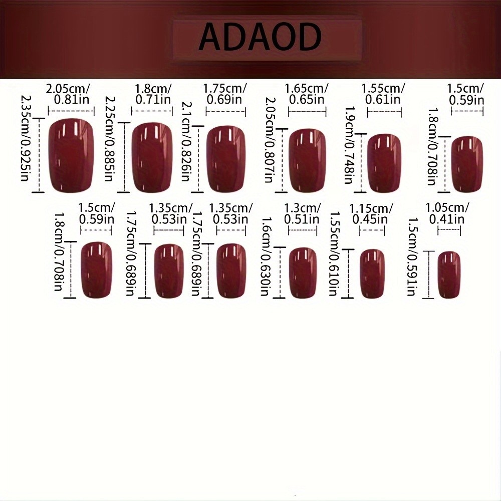 24pcs Press on Nails Goldfish Bubble Long Square Glossy Reusable Fake Nails