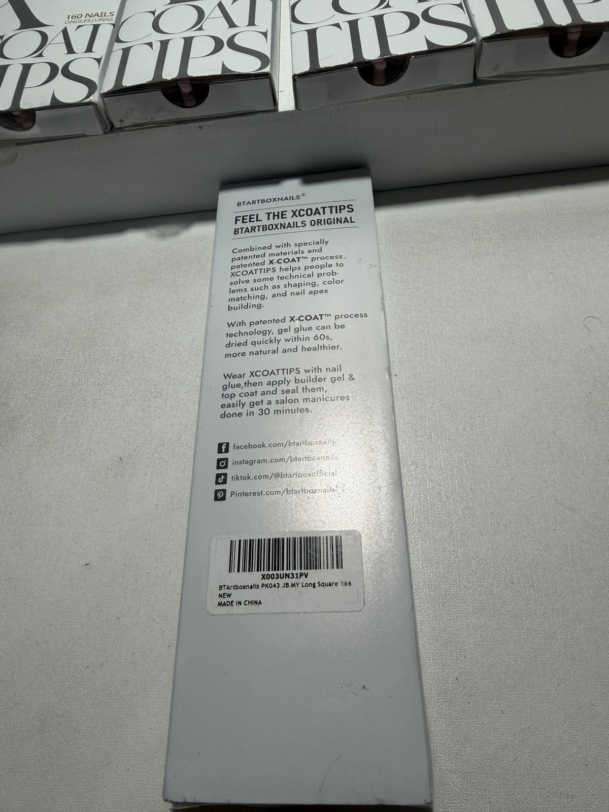 BTARTBOXNAILS X-Coat Tips Bundle All New Fast Ship