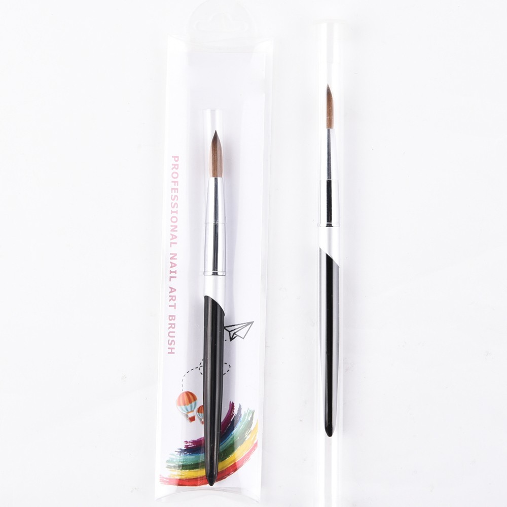 #8-16 Kolinsky Hair Sable Brush Acrylic Nail Brush Art Tool UV Gel Carving Pen H