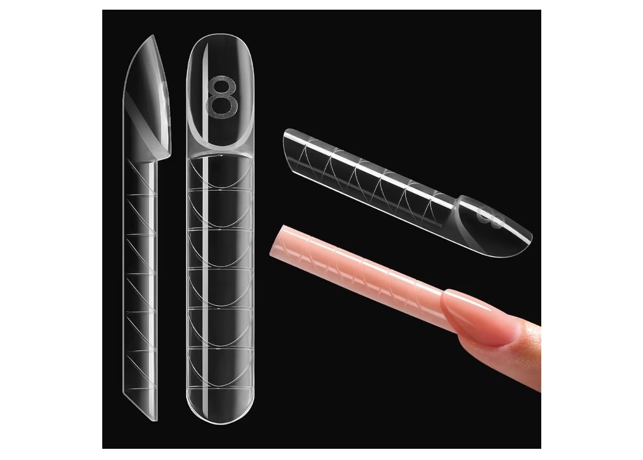 150pcs 3D Reverse Gel Nail Extensions Kit Magic Caps Zone French Nail Dual .….