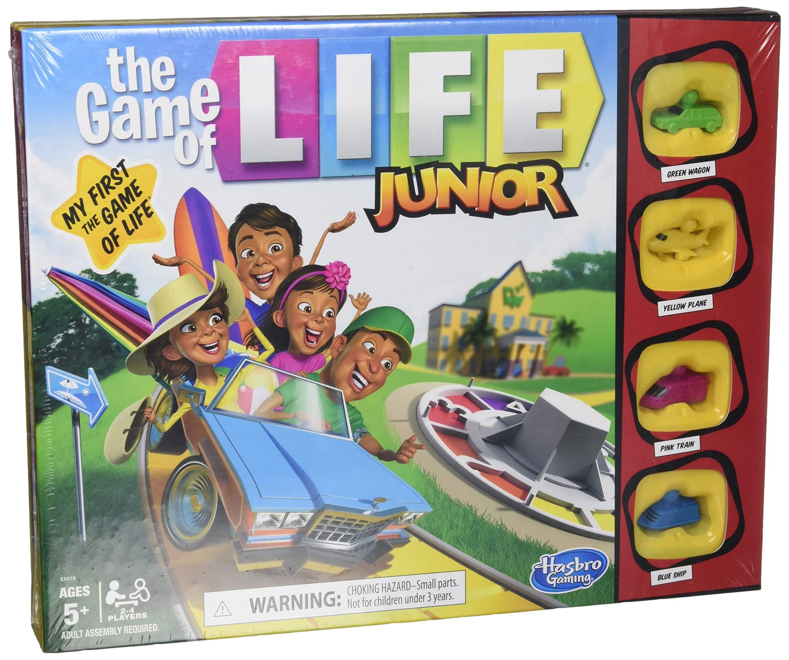 Hasbro Gaming The 0.875 ft x 1.094 x 0.136 ft, Blue, Pink, Yellow, Green